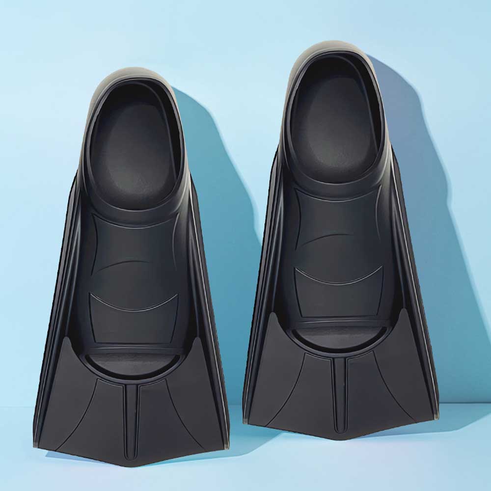 Swim Fin Short Blade - Silicone Swimming Short Flippers Snorkel Fins