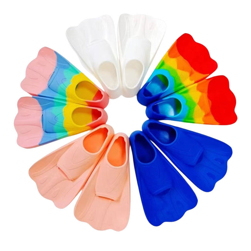 Swim Fin Short Blade - 2023 Colorful Silicone Swimming Short Fins