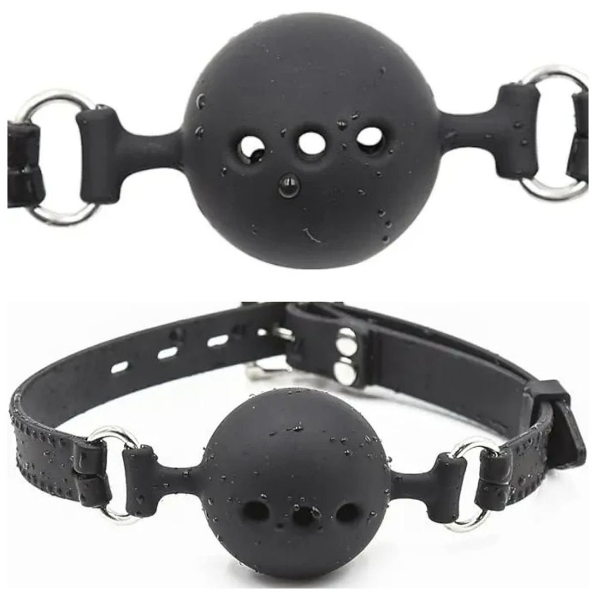 Bocce Ball Set - Silicone Mouth Gag Belt Mouth Bondage