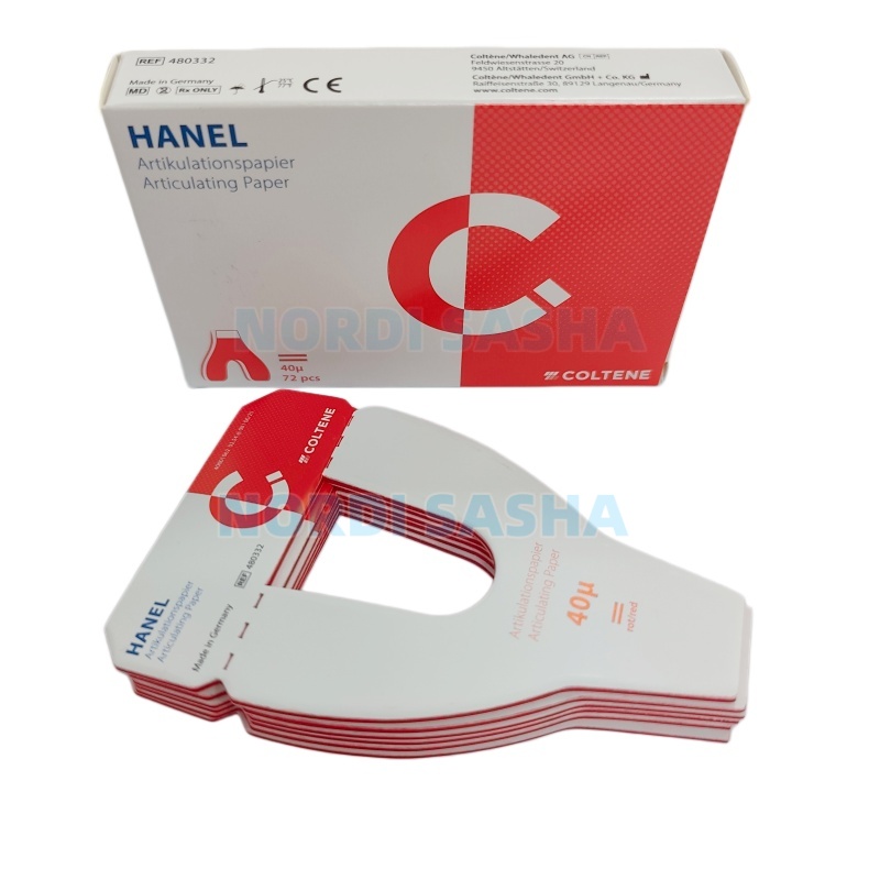 Horseshoe Game Set - 72Pcs/Box COLTENE Horseshoe-Shaped Occlusion Paper Double-sided