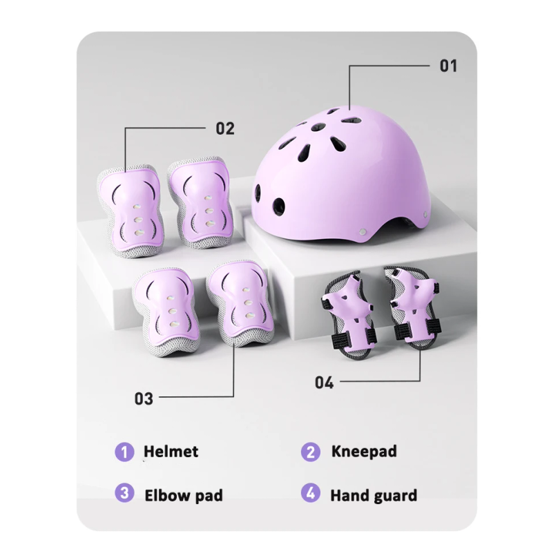 6/7 Pcs Set Children Protectiv - Sports Equipment 7 Year Old recension och pris