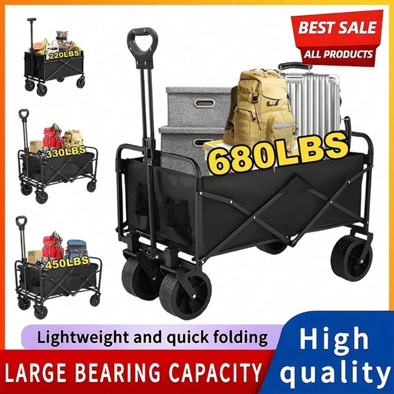 220 Lbs/ 450 Lbs Heavy Duty/ 6 - Sports Equipment Cart recension och pris