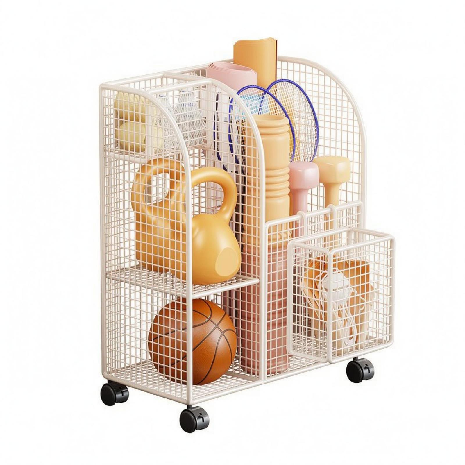 Multi Section Metal Wire Stora - Sports Equipment Cart recension och pris