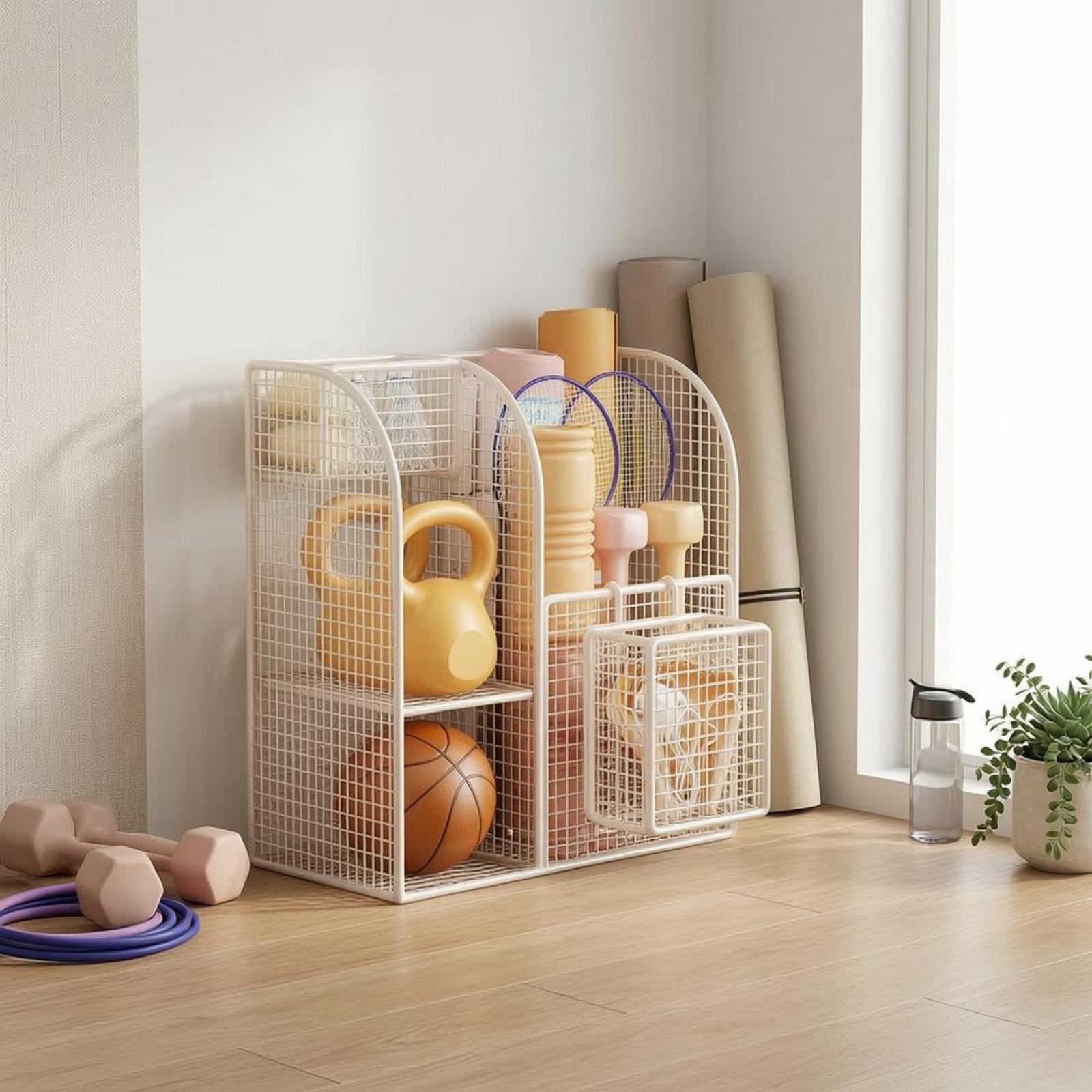 Multi Section Metal Wire Stora - Sports Equipment Cart recension och pris