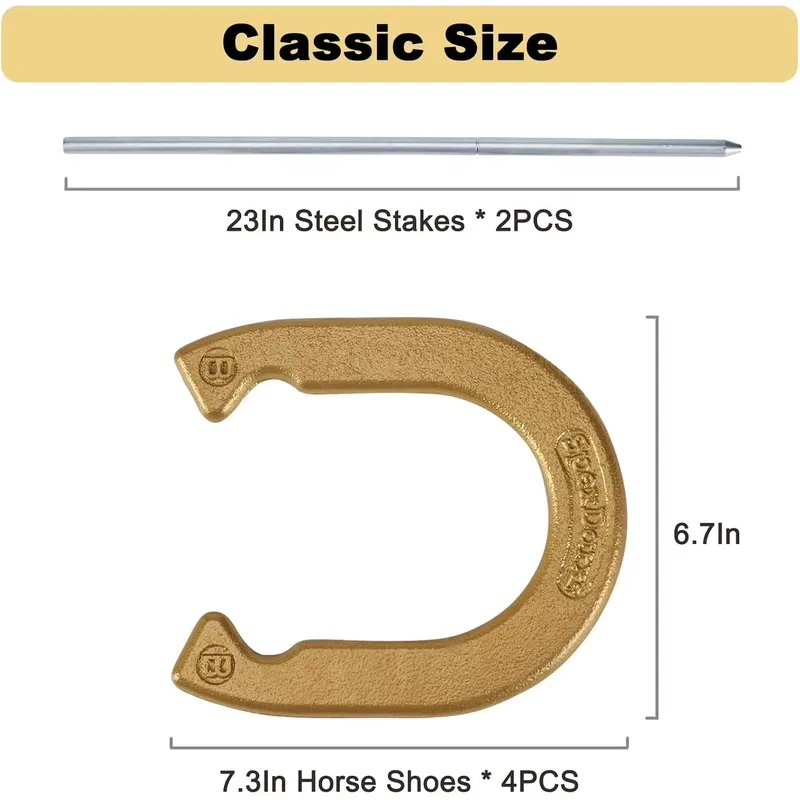 SpexDarxs Classic Horseshoes S - Horseshoe Game Set recension och pris