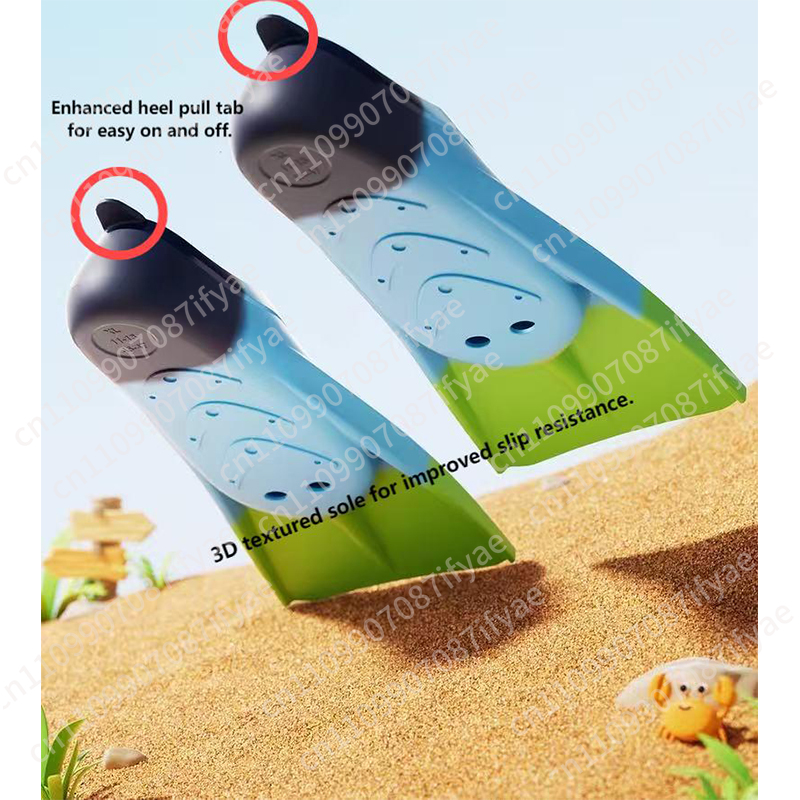 Non-slip full foot design adul - Swim Fin Short Blade recension och pris