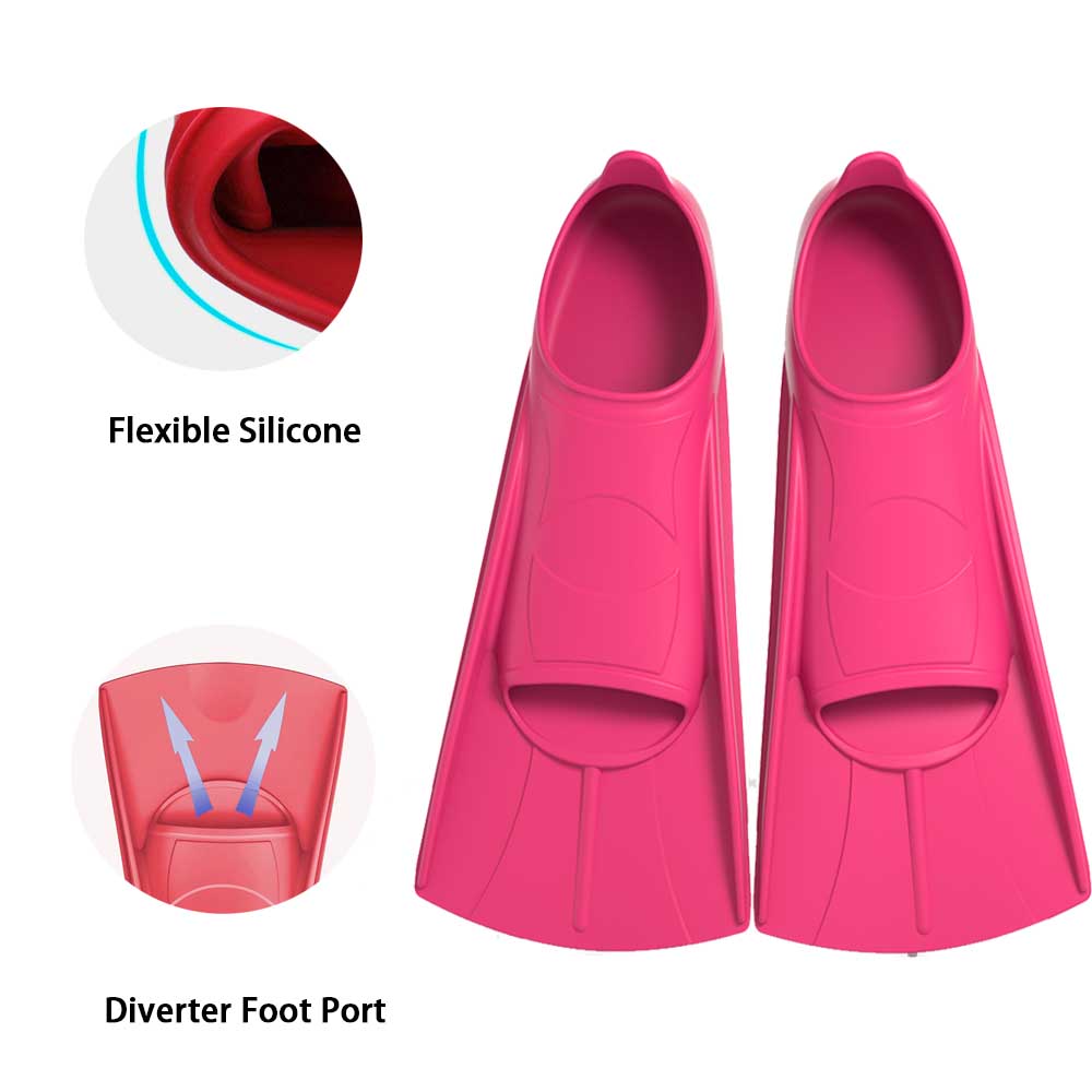 Swimming Flipper Silicone Wome - Swim Fin Short Blade recension och pris